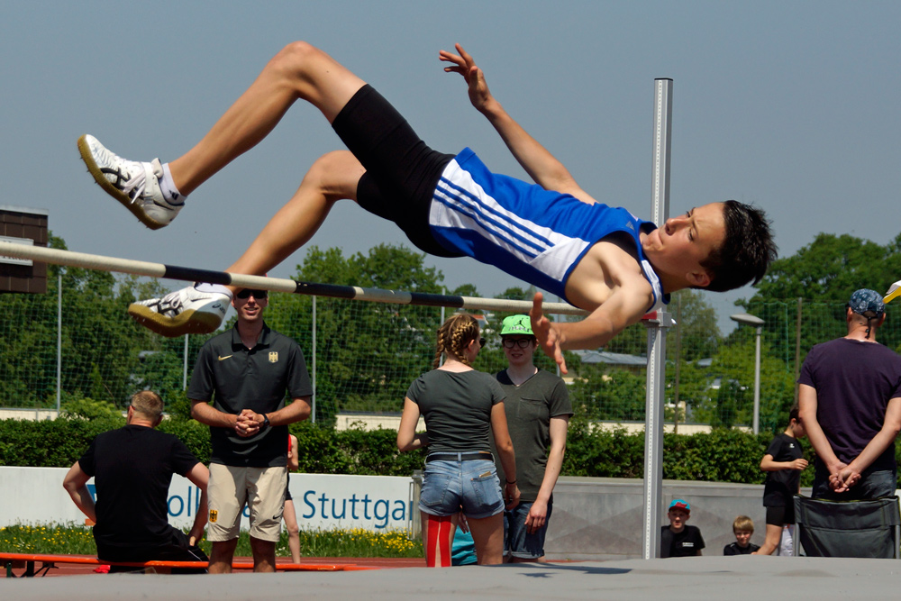 Team-Hochsprung-Cup am 5. Mai 2018 in Winnenden