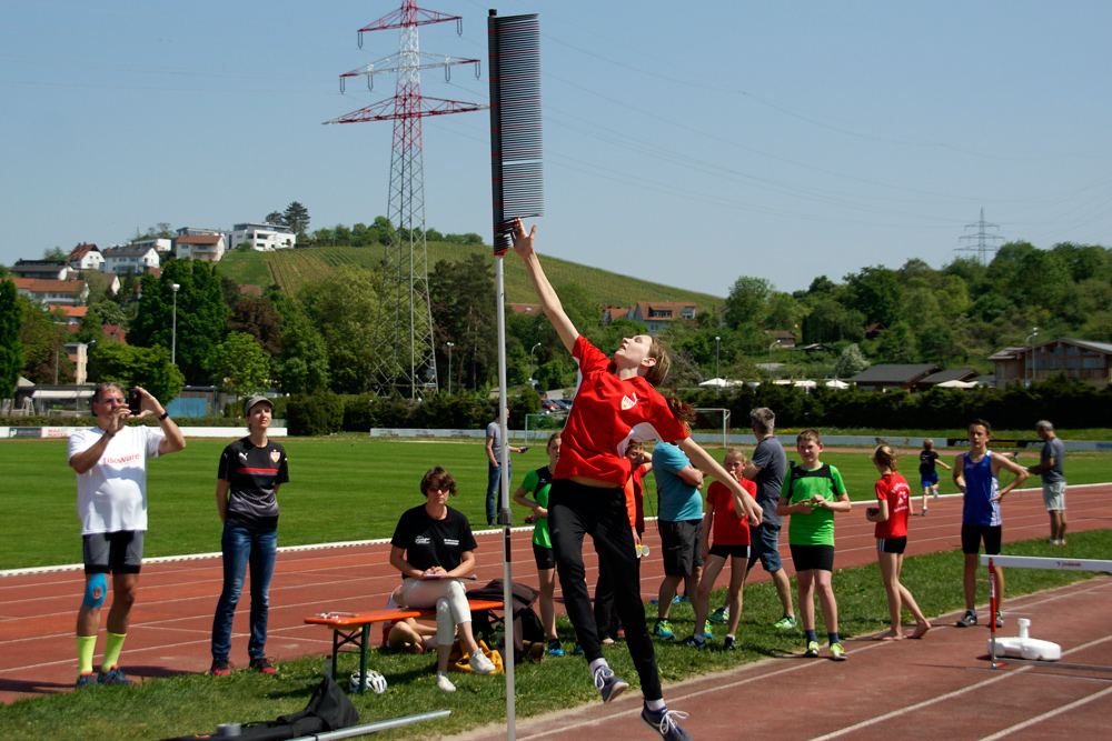 Team-Hochsprung-Cup am 5. Mai 2018 in Winnenden