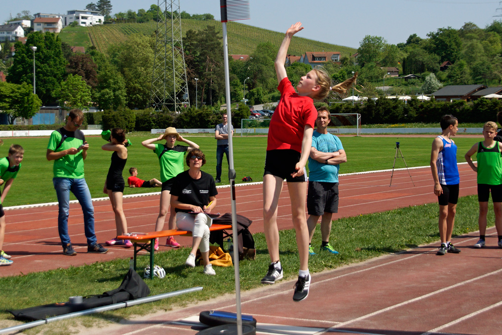Team-Hochsprung-Cup am 5. Mai 2018 in Winnenden
