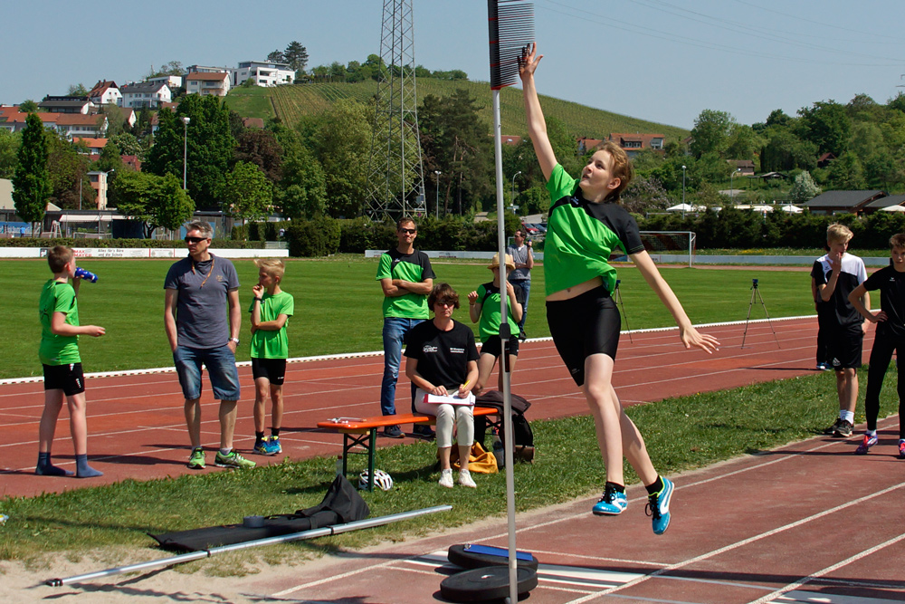 Team-Hochsprung-Cup am 5. Mai 2018 in Winnenden
