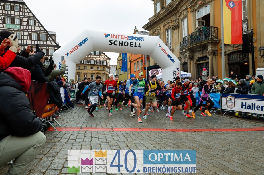 Rekorde beim traditionellen Dreikönigslauf in Schwäbisch Hall