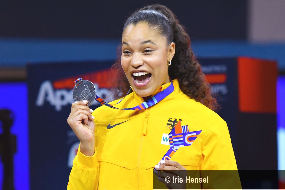 Württembergischer LeichtathletikVerband e.V. HallenEM Apeldoorn Tag 4 Silber für Yemisi