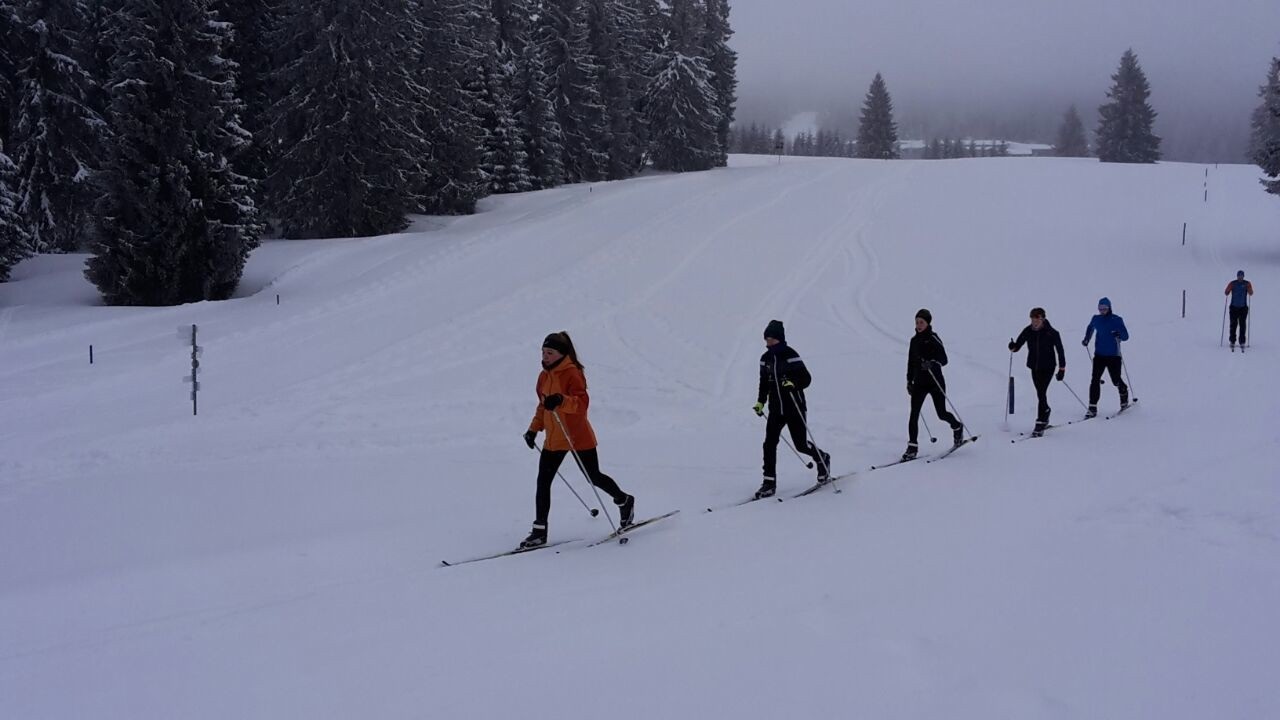 Nachwuchsläufer im Schnee - Kaderlehrgang am Herzogenhorn