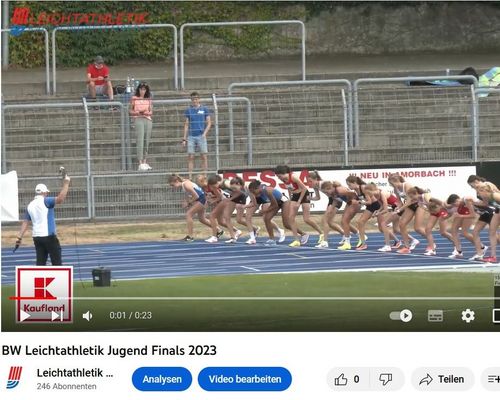 Trailer zu BW Leichtathletik Jugend Finals 2023