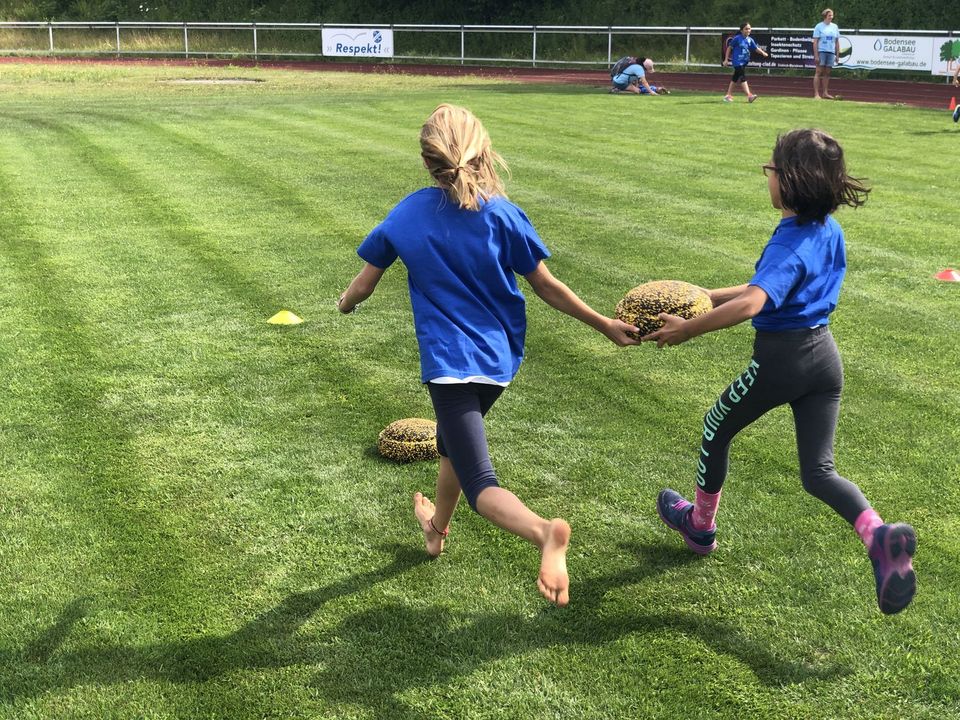 WLV Kinderleicht-Athletik VOR ORT bei strahlendem Sonnenschein in Langenargen