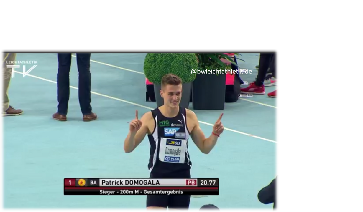 200 Meter-Spezialist Patrick Domogala meldet sich beeindruckend zurück