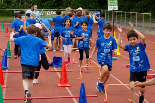 Kinderleichtathletik vor Ort am 28. Juni 2018 in Stuttgart-Degerloch