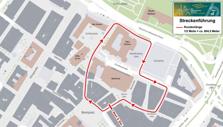 Mitten durch Stuttgart laufen - Streckenplan ist da