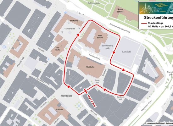 Mitten durch Stuttgart laufen - Streckenplan ist da