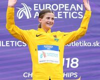 Julia Ehrle (LG farbtex Nordschwarzwald; hier bei der U18-EM 2024) wird U20-Weltmeisterin im "Classic Trail" bei der Trail-WM in Canfranc (Spanien)