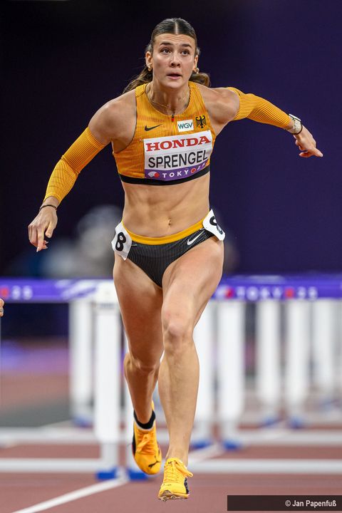 WM Tokio 2025 Tag 7 | Sandrina Sprengel (LG Steinlach-Zollern) nach Tag eins des WM-Siebenkampfs in den Top Ten