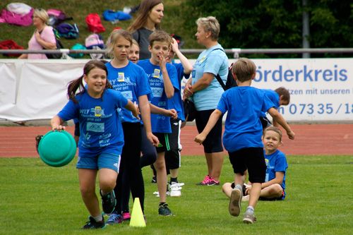 Kinderleichtathletik vor Ort am 28. Juni 2018 in Stuttgart-Degerloch