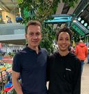 Ralf Weber und Malaika Mihambo