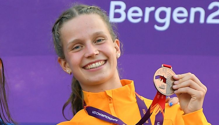 Adia Budde (LAV Stadtwerke Tübingen) bei der U23-EM in Bergen 2025