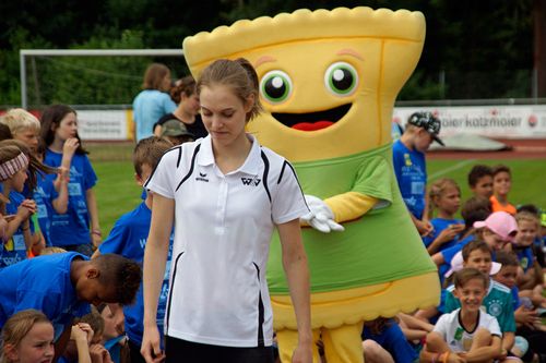 Kinderleichtathletik vor Ort am 28. Juni 2018 in Stuttgart-Degerloch