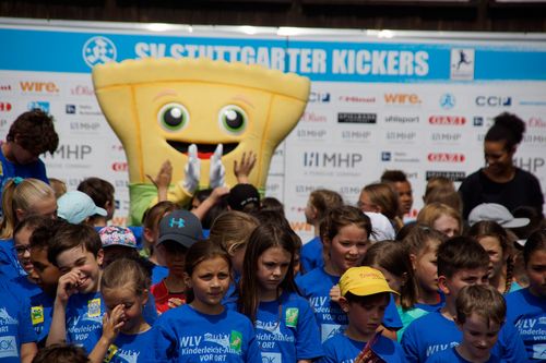 Kinderleichtathletik vor Ort am 28. Juni 2018 in Stuttgart-Degerloch