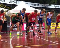 1.500 m-Start im strömenden Regen