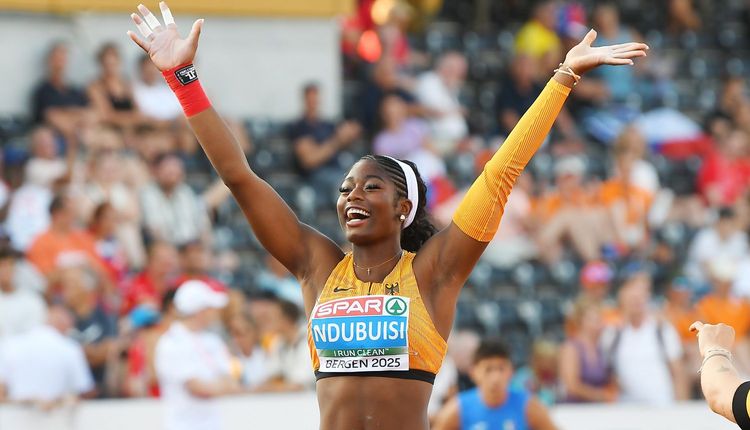 Nina Ndubuisi (SG Schorndorf 1846) holt Gold im Kugelstoßen 