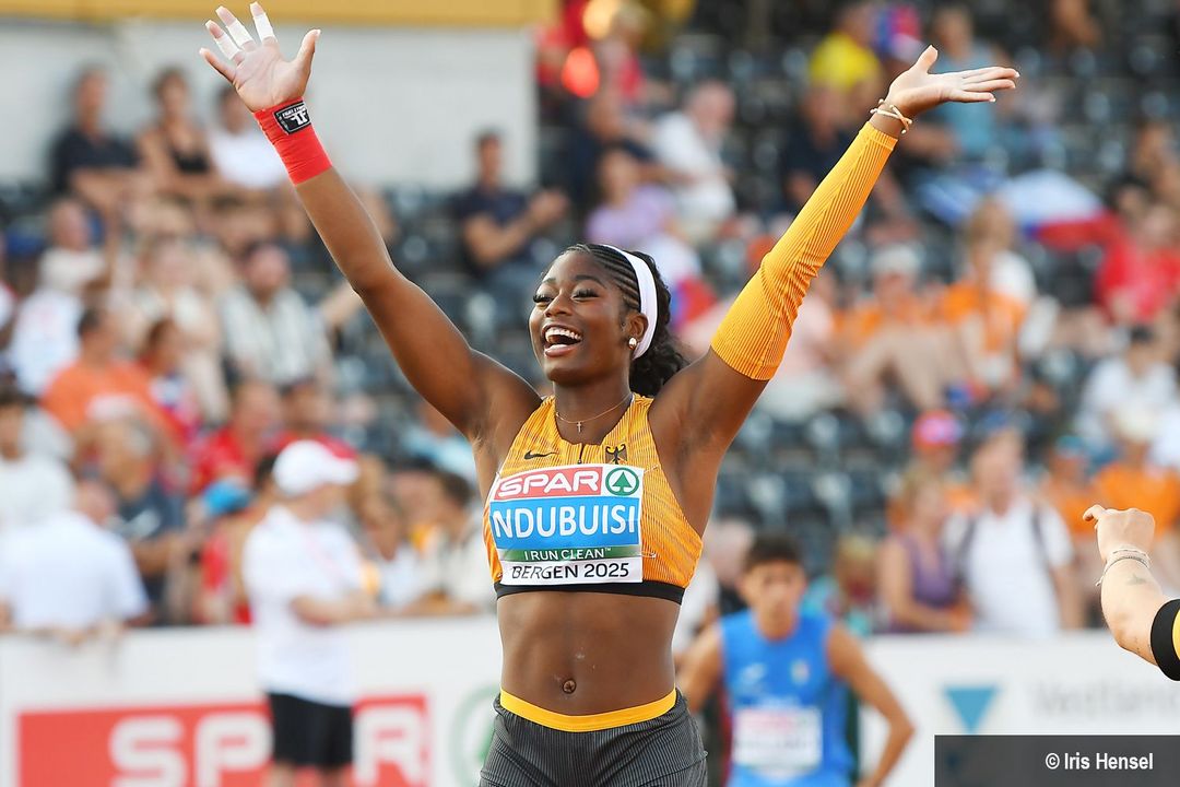 Nina Ndubuisi (SG Schorndorf 1846) holt Gold im Kugelstoßen 