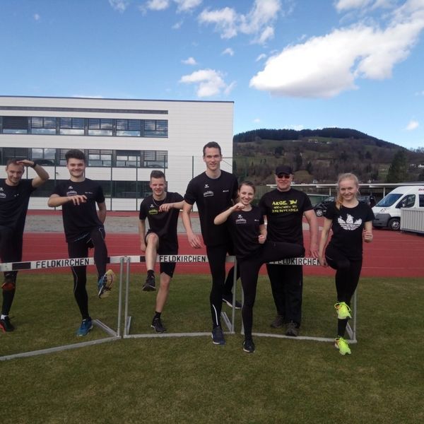 Langsprint-Kader im Oster-Trainingslager in Feldkirchen-Kärnten