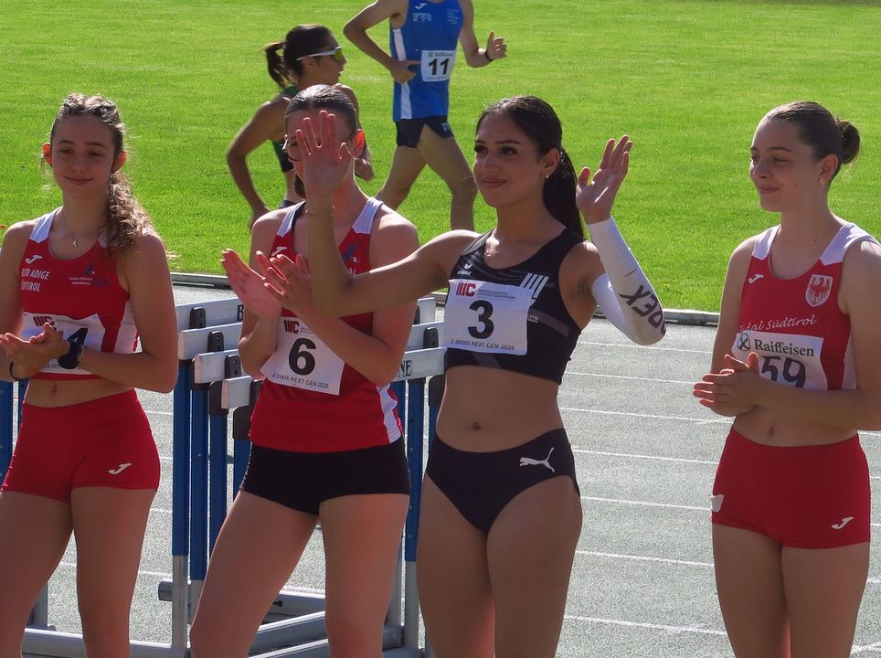 Athletenpräsentation ist Standard (hier Nazanin Maktabi)