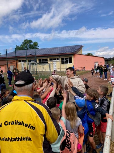 Letzte WLV Kinderleicht-Athletik VOR ORT Station 2023 in Crailsheim