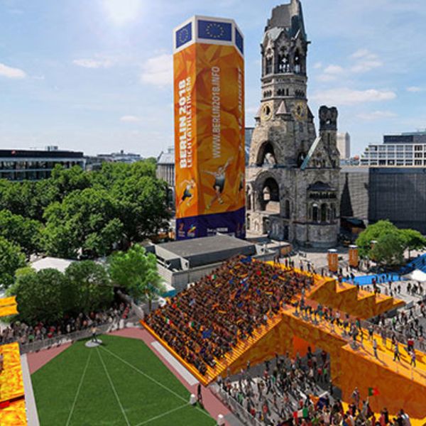 Berlin 2018 enthüllt Europäische Meile: Leichtathletik-Fest in der City-West