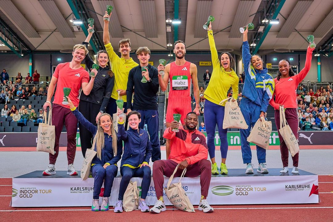 INIT INDOOR MEETING Karlsruhe 2026:  Vier Stunden Spitzensport begeistern ausverkaufte Europahalle und Leichtathletik-Fans auf der ganzen Welt