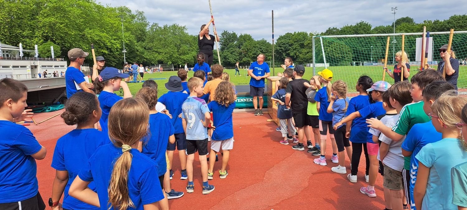 Vorletzte Station der WLV Kinderleicht-Athletik VOR ORT in Neckarsulm