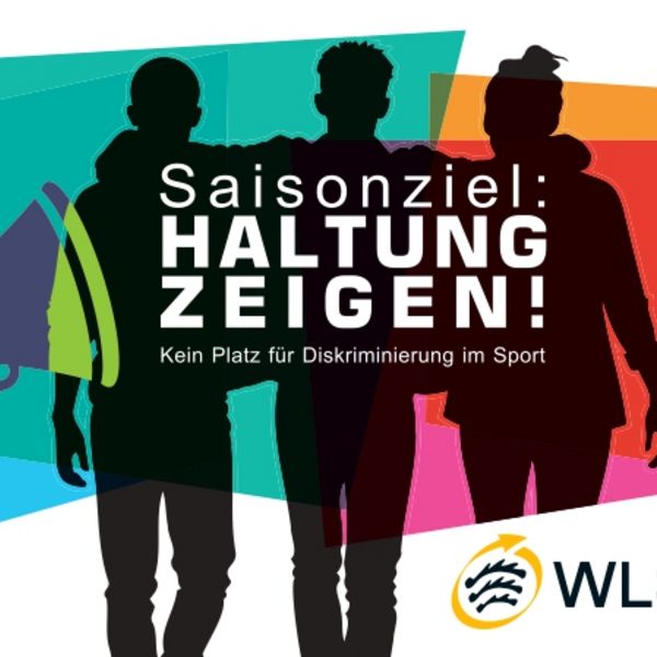 Jetzt bewerben - Aktion: „Saisonziel – Haltung zeigen! Kein Platz für Diskriminierung im Sport“