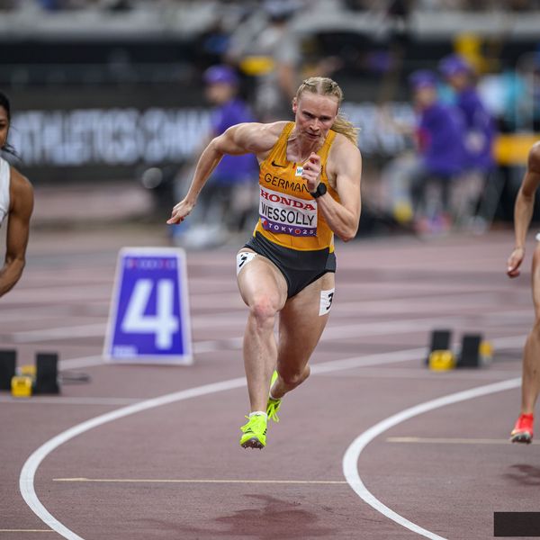 Jessica-Bianca Wessolly (VfL Sindelfingen) verpasst das 200 Meter Halbfinale