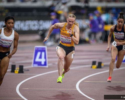 Jessica-Bianca Wessolly (VfL Sindelfingen) verpasst das 200 Meter Halbfinale