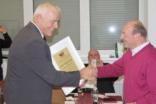 Horst Bohnacker mit WLV Verdienstplakette ausgezeichnet