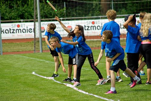 Kinderleichtathletik vor Ort am 28. Juni 2018 in Stuttgart-Degerloch