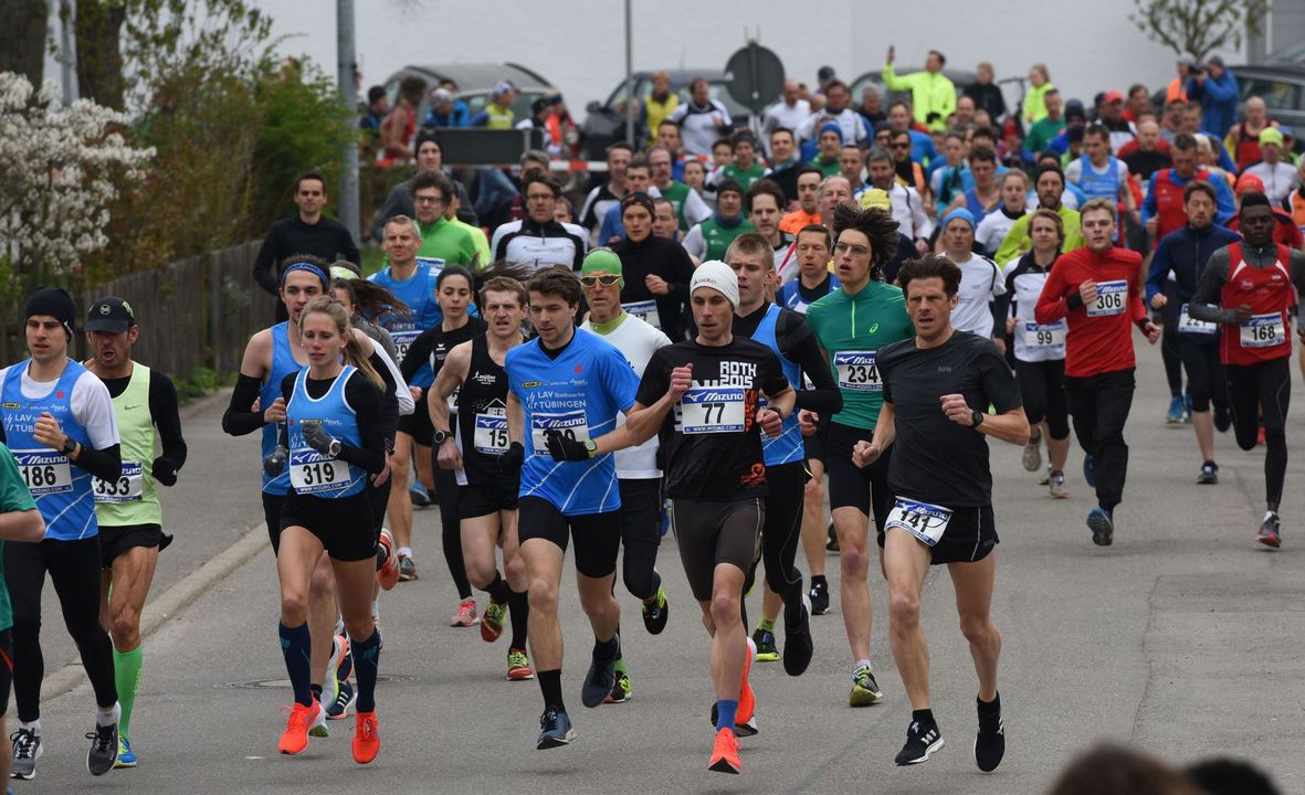Schnelle Zeiten trotz kühler Witterung beim Osterlauf in Kiebingen