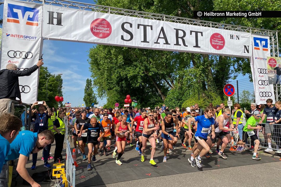 Trollinger Marathon Heilbronn am 8. Mai 2022