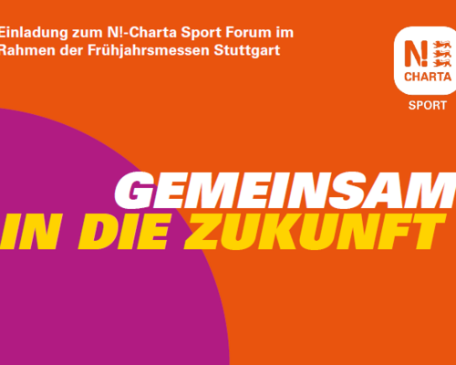 Einladung zum N!-Charta Sport Forum im Rahmen der Frühjahrsmessen Stuttgart