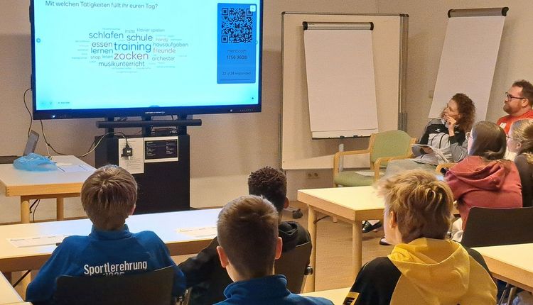 Beim Zeitmanagement-Workshop durfte ausnahmsweise mal das Handy eingesetzt werden ;-)