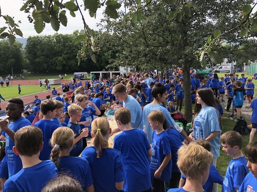 WLV Kinderleichtathletik VOR ORT und VR-Talentiade im Ernwiesenstadion - „Volles Haus“ mit rund 750 Kindern bei der Premiere der Doppelveranstaltung