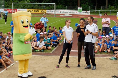 Kinderleichtathletik vor Ort am 28. Juni 2018 in Stuttgart-Degerloch