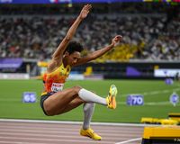 Malaika Mihambo (LG Kurpfalz) fliegt zu Silber.