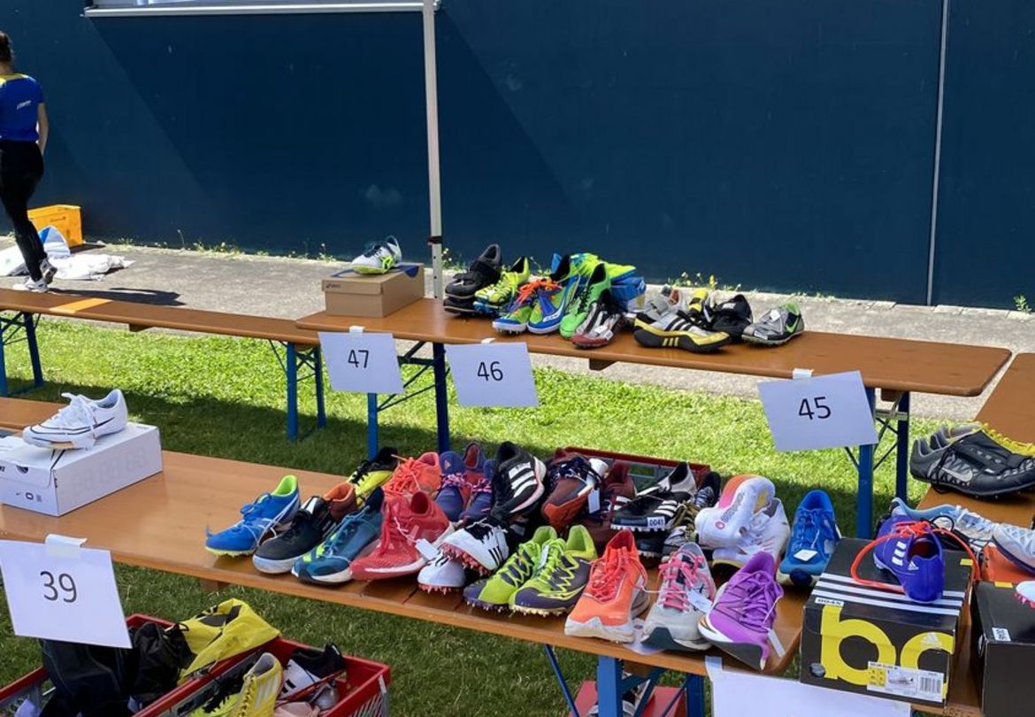 Spikesbörse bei den BW Leichtathletik Finals mit WLV Jugend U16 in Stuttgart
