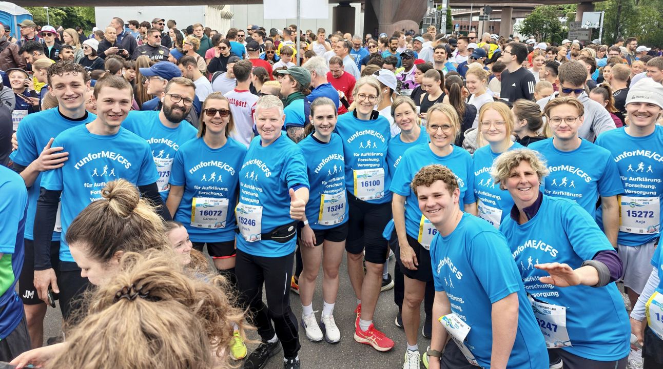 Laufgruppe run for ME/CFS beim 33. Stuttgart-Lauf