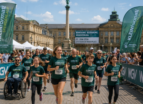 KLEINformat! Spendenlauf: Gemeinsam laufen, gemeinsam Gutes tun