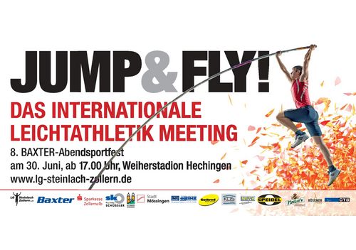 Internationales Leichtathletikmeeting JUMP & FLY mit Firmenlauf in Hechingen