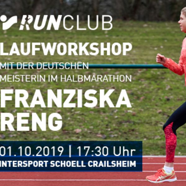 Für alle DLV-TREFFs: Laufworkshop mit Franziska Reng