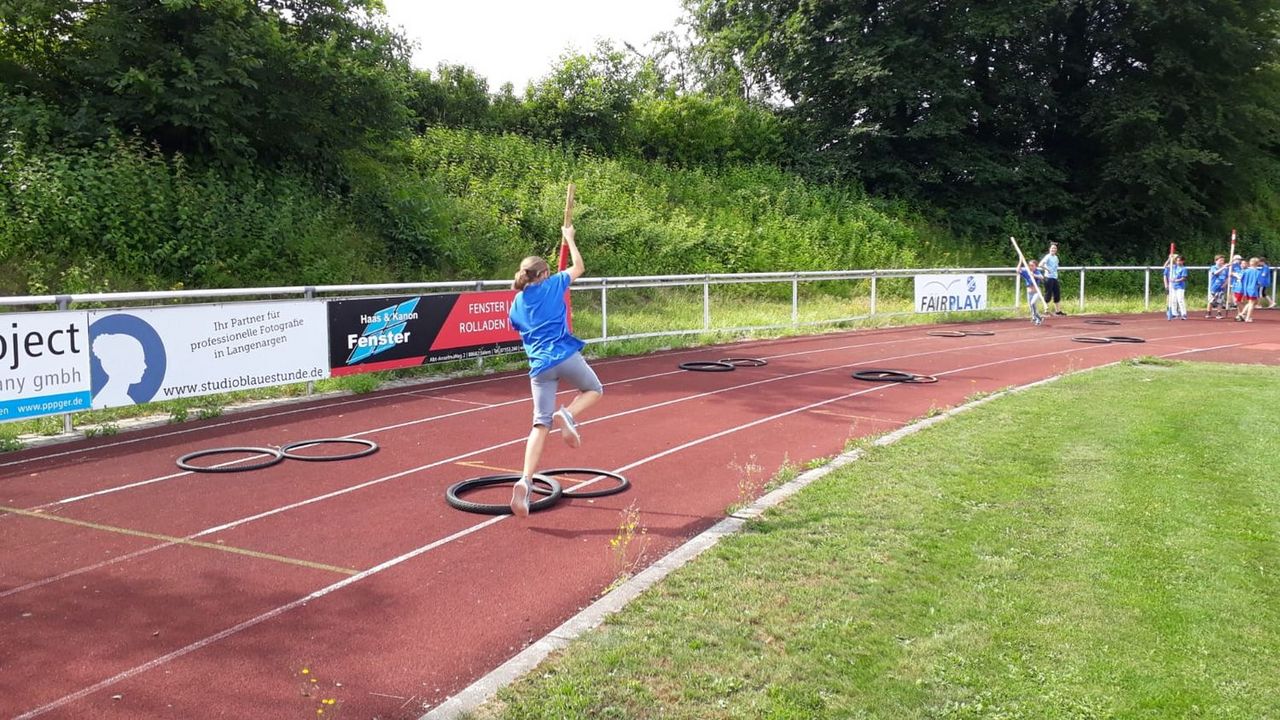 WLV Kinderleicht-Athletik VOR ORT bei strahlendem Sonnenschein in Langenargen