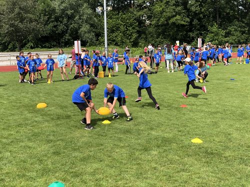 WLV Kinderleichtathletik VOR ORT und VR-Talentiade im Ernwiesenstadion - „Volles Haus“ mit rund 750 Kindern bei der Premiere der Doppelveranstaltung