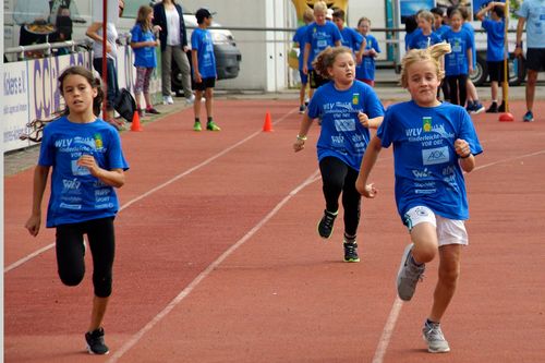 Kinderleichtathletik vor Ort am 28. Juni 2018 in Stuttgart-Degerloch