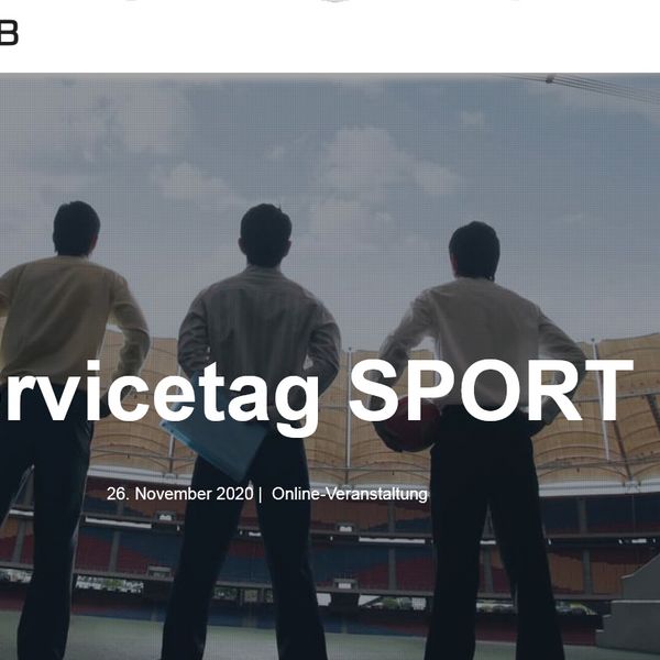 Digitaler Servicetag SPORT am 26. November 2020